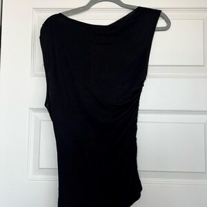 Naked Wardrobe Black Asymmetrical Top